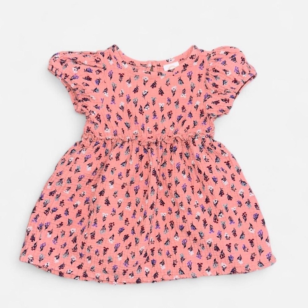 Wonder Nation Pink and Purple Patterned Dress